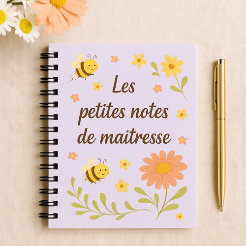 Carnet "Les petites notes de maîtresse" – Cadeau de fin d’année scolaire