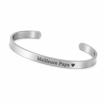 Bracelet homme acier inoxydable - Spécial fête des pères