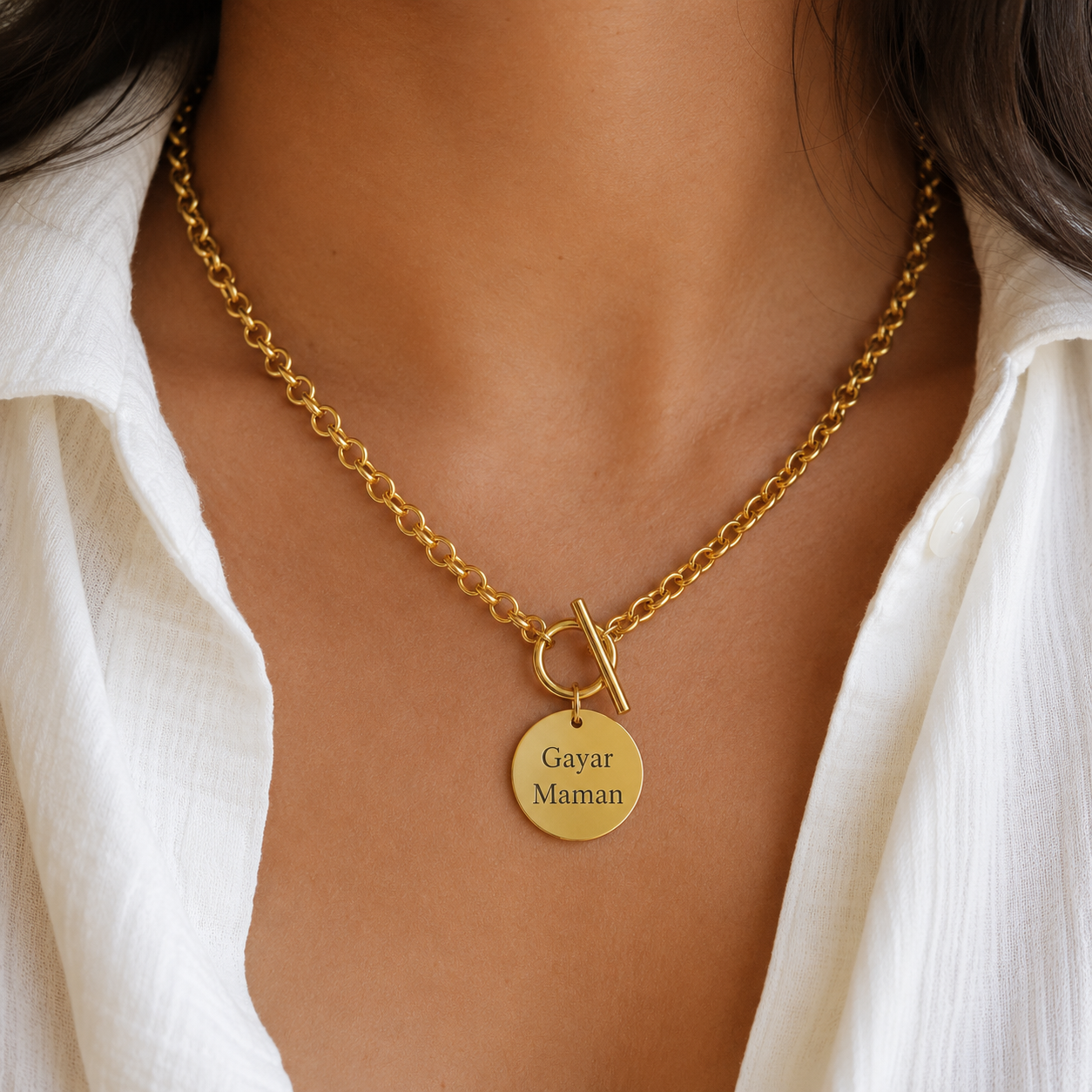 Collier Gaïa - Acier inoxydable
