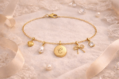 Bracelet « Secret d’un Bal » – acier inoxydable doré