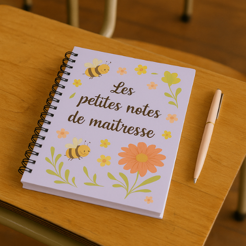 Carnet "Les petites notes de maîtresse" – Cadeau de fin d’année scolaire