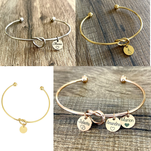 Bracelet Jonc Personnalisable – Acier Inoxydable