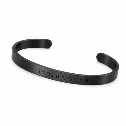 Bracelet homme acier inoxydable - Spécial fête des pères