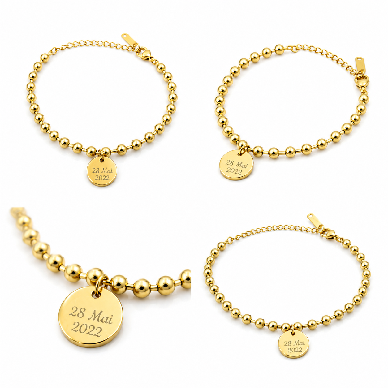 Bracelet - La Perlé en acier inoxydable